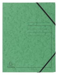 Eckspanner mit Gummizug, A4, grün ohne Klappen - Colorspan