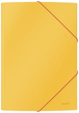 Eckspannermappe Cosy Karton, gelb gelb, A4, für ca. 150 Blatt, 3 Klappen