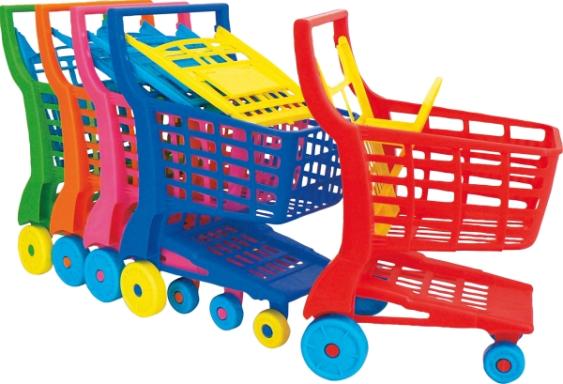 Einkaufswagen a. Kunststoff sort., Nr: 354