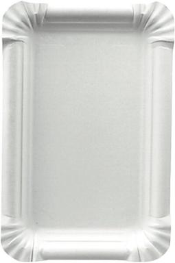 Einweg-Teller Pure 13x20cm weiß weiß