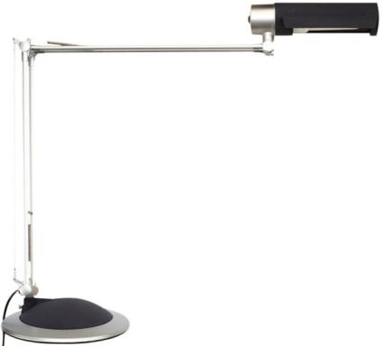 Energie-Sparleuchte MAULoffice silber, mit Standfuß # 82150-95