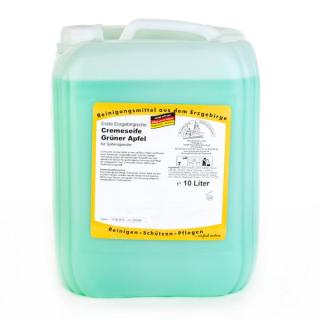 Erste Erzgebirgische Cremeseife Grüner Apfel | 10 Liter für die häufige Anwendung bei leicht verschmutzten Händen