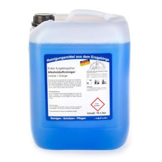 Erster Erzgebirgischer Alkohol-Duftreiniger Limone/Orange | 10 Liter idealer Schnell- und Schonreiniger auf Alkoholbasis