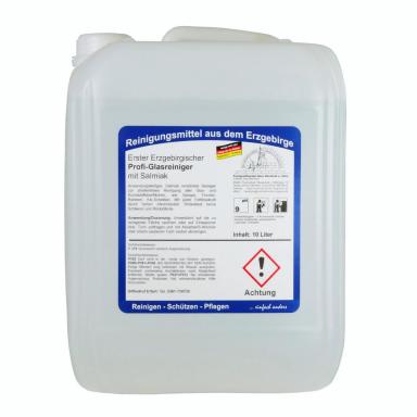 Erster Erzgebirgischer Profi-Glasreiniger mit Salmiak | 10 Liter anwendungsfertig