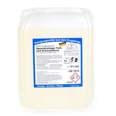 Erster Erzgebirgischer Spezialreiniger, Fett- und Schmutzlöser | 10 Liter hochalkalischer Spezialreiniger