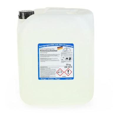 Erstes Erzgebirgisches Kistenwaschmittel | 25 kg NEU! Jetzt 25 kg statt 30 kg | flüssiger Intensivreiniger für Kunststoffkisten der Lebensmittelindustrie