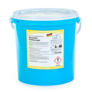 Erstes Erzgebirgisches Neutrales Fettlösergel | 10 Liter zur manuellen Reinigung aller feucht abwaschbaren Oberflächen