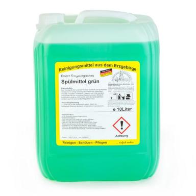 Erstes Erzgebirgisches Spülmittel grün | 10 Liter _ mildes und neutrales Handspül- und Reinigungsmittel Preview Image