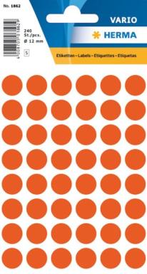 Etikett 13 mm Farbpunkt rot 240 Etiketten à 1Packung