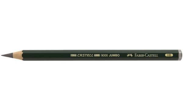 FABER-CASTELL Bleistift CASTELL 900 0 Jumbo, Härtegrad: HB (5660218)