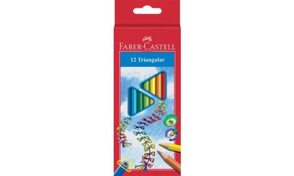 FABER-CASTELL Dreikant-Buntstifte, 12er Etui (5653806)