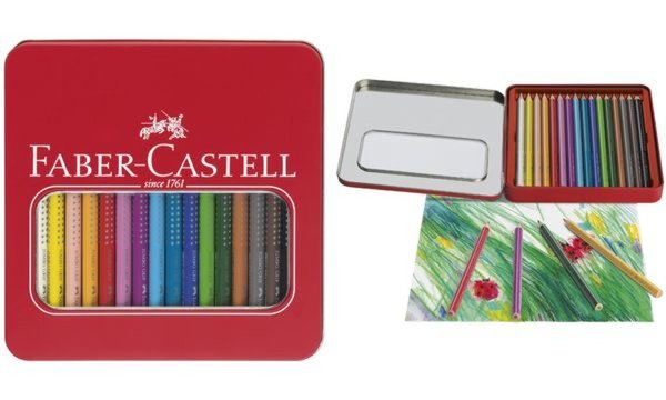 FABER-CASTELL Dreikant-Buntstifte J umbo GRIP, 16er Etui (5660582)