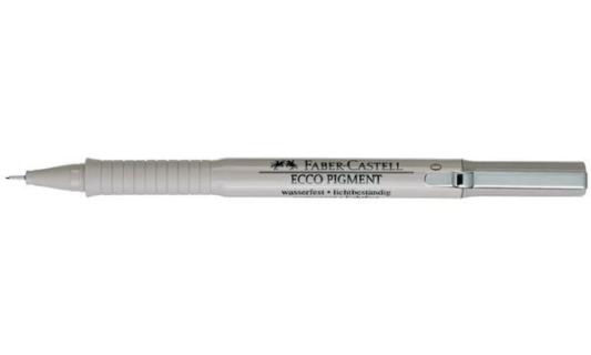 FABER-CASTELL Pigmentliner ECCO PIG MENT 0,8 mm, schwarz (5660973)