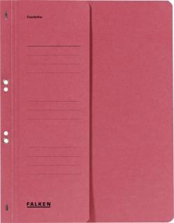 Ösenhefter, rot, DIN A4, 250g/qm Manila-RC-Karton, 1/2 Vorderdeckel,