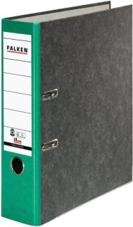 Ordner Wolkenmarmor A4 80mm grün, farbiger Rücken, Recycling