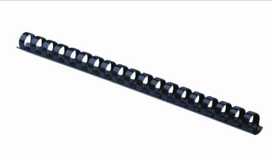 Plastikbinderücken 14 mm blau für 81-100 Blatt