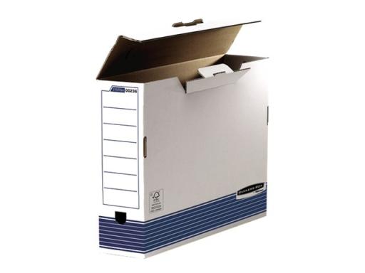 FELLOWES Archiv-Schachtel R-Kive PRIMA, weiß-blau, DIN A3 (B)100 mm, aus 100% r