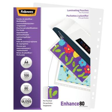 FELLOWES Laminating Pouches Enhance 80 micron - Taschen für Laminierung - 80 Mi
