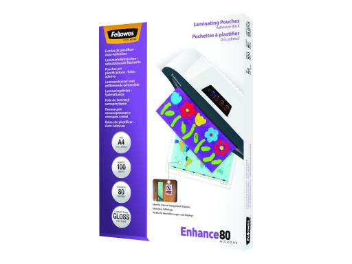 Image FELLOWES_Laminierfolie_A4_80_mic_selbstklebend_img6_3805820.jpg Image