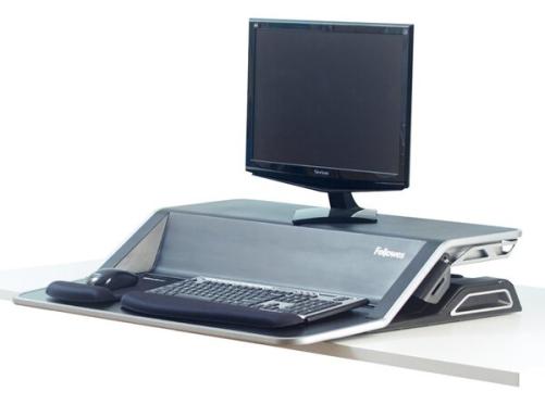 FELLOWES Lotus Sit-Stand Workstation - Aufstellung für LCD-Bildschirm/Tastatur/