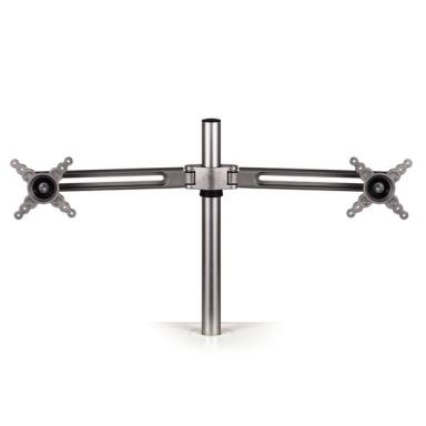 FELLOWES Monitorhalterung Doppel Lotus Silber