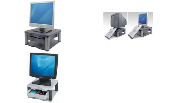 FELLOWES Premium Plus Monitor-Erhöhung Höhen-Bereich: 6.4 bis 16.5 cm Grau