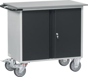 Werkstattwagen 2456-7016 2 Türen anthrazit, 2-türiger Schrank, 400 kg