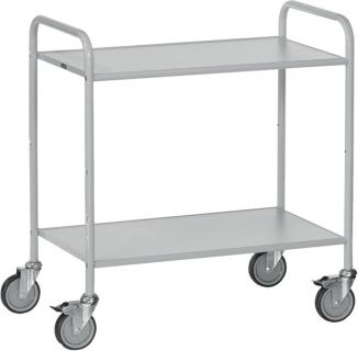 Bürowagen Ladefläche 800x500mm mit 2 Böden, pulverbeschichtet