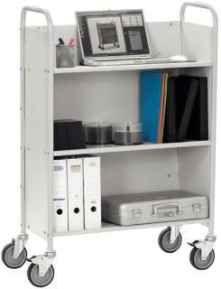 Bürowagen mit geneigten Böden grau