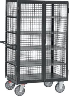 Kastenwagen 5393-7016 mit Gitterwänden anthrazit, Ladefläche 1.200 x 780 mm