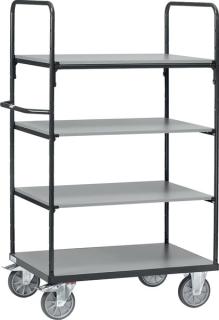 Etagenwagen 8303-7016 4 Böden 600kg anthrazit, Ladefläche 1.200 x 800 mm