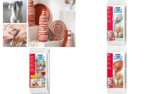 FIMO air BASIC Modelliermasse, luft härtend, weiß, 1.000 g (57802145)