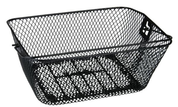 FISCHER Fahrrad-Korb für den Gepäck träger, schwarz (11610029)