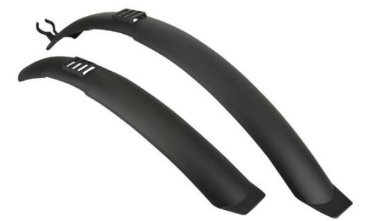 FISCHER Fahrrad-Spritzschutz-Set, 2 4 - 26 (61 - 66 cm) (11610254)