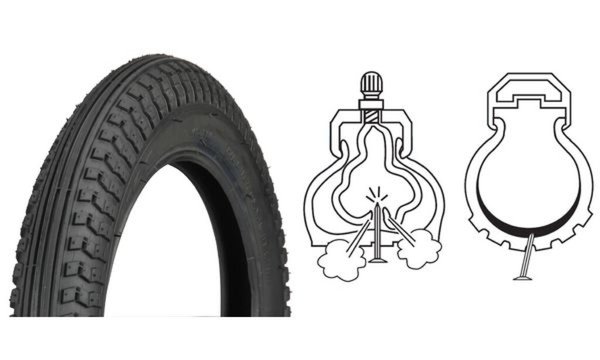 FISCHER Kinderfahrrad-Reifen, panne nsicher, 12 (30,48 cm) (11610218)