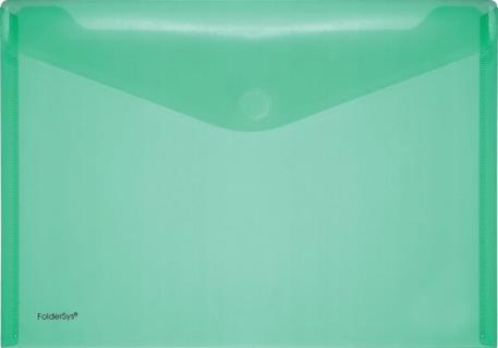 PP-Umschlag A4quer grün transparent
