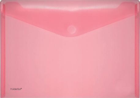 PP-Umschlag A4quer rot transparent