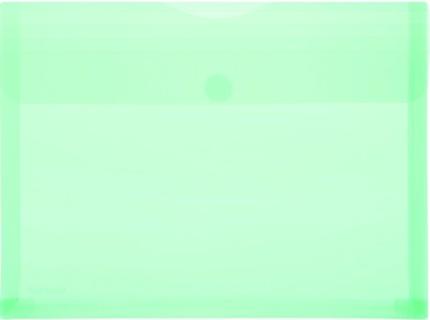 PP-Umschlag A4quer, Dehnfalten grün transparent