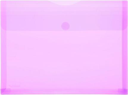 PP-Umschlag A4quer, Dehnfalten rot transparent