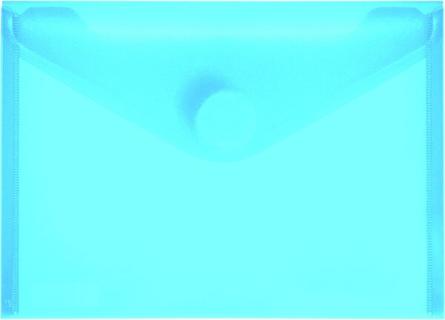 PP-Umschlag A6quer blau transparent