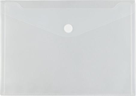 Doppel-Sichttasche A4 quer, Klett- verschluss, farblos matt transparent