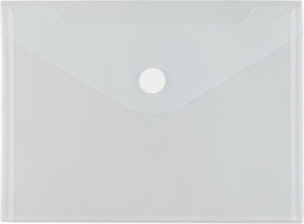 Doppel-Sichttasche A5 quer, Klett- verschluss, farblos matt transparent