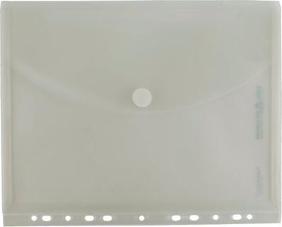 Sichttasche, DIN A4, Abheftrand, Dehn- falte 20 mm, mit Klettverschluss,