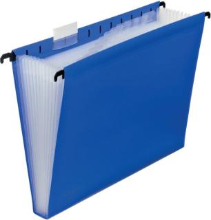 Hänge-Fächertasche 12er blau 240 x 318 x 30 mm (HxBxT)