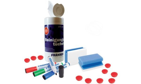 FRANKEN Magnetleiste, 50 x 500 mm, Edelstahl, selbstklebend silber, mit selbstk