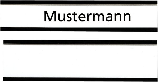 FRANKEN Magnetschild C-Profil Beschilderung, 60 x 15 mm braun, magnetisch, fert