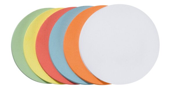 FRANKEN Moderationskarten Kreis 19.5cm farblich sortiert