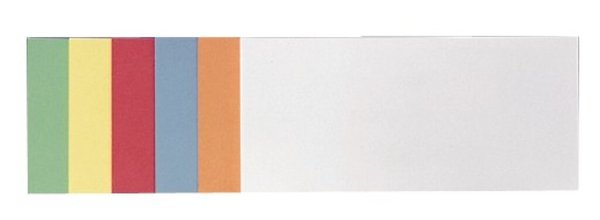 FRANKEN Moderationskarten Rechteck 9.5 x 20.5cm farblich sortiert