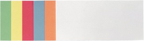 FRANKEN Moderationskarten Rechtecke/UMZ 1020 99 9,5x20,5cm sortiert Inh.500