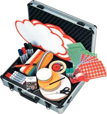 FRANKEN Moderatorenkoffer Profi,Alu,HxBxT 16x48x37cm,über 2500 Teile,m. Tragegu